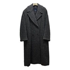 MaxMara Charcoal Double-Breasted Coat (IT 42)
